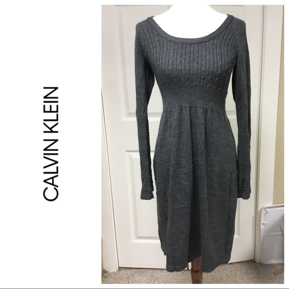 calvin klein wool dress